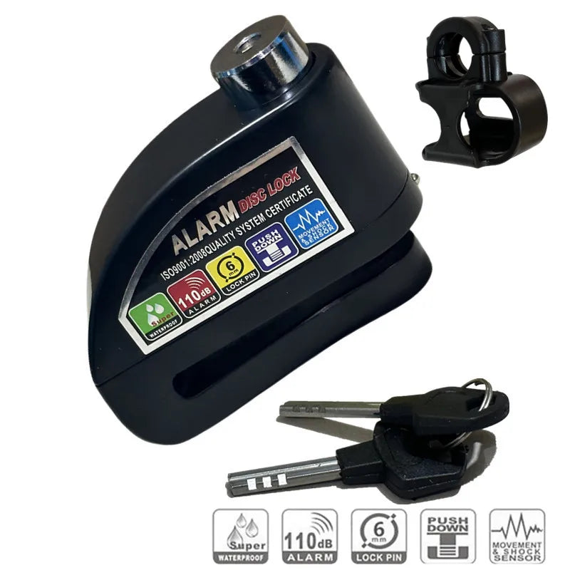 Motorcycle Alarm disk lock