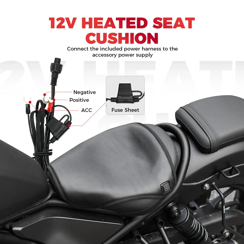 12V Heated Seat Cover motorbike