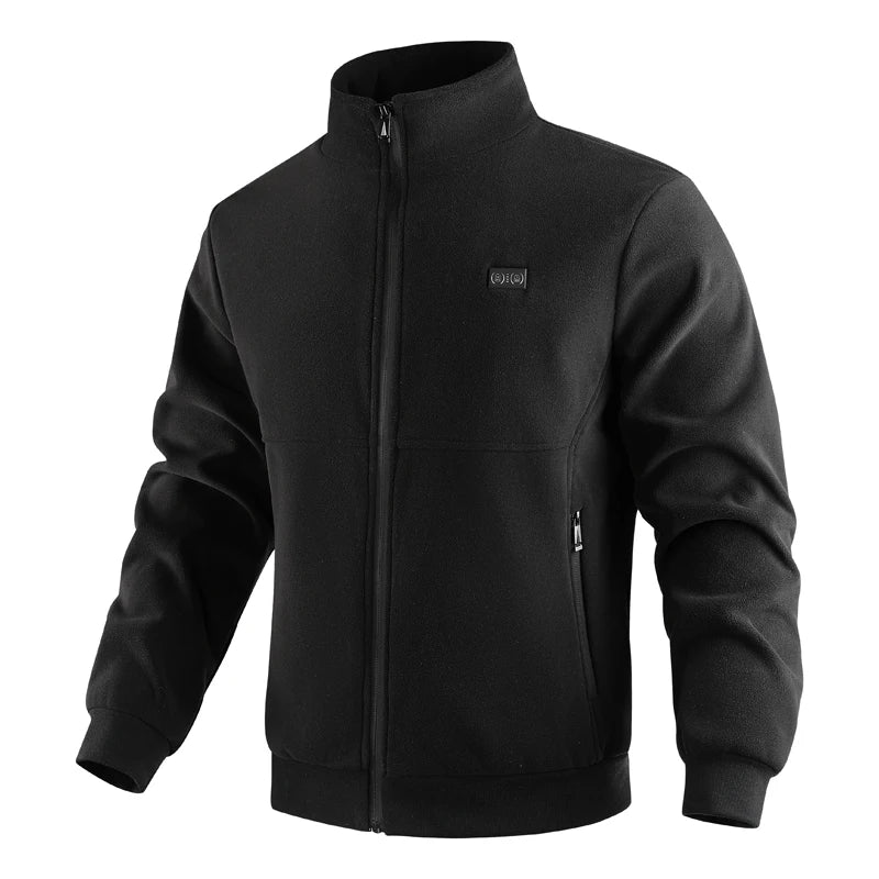 Heated fleece jacket