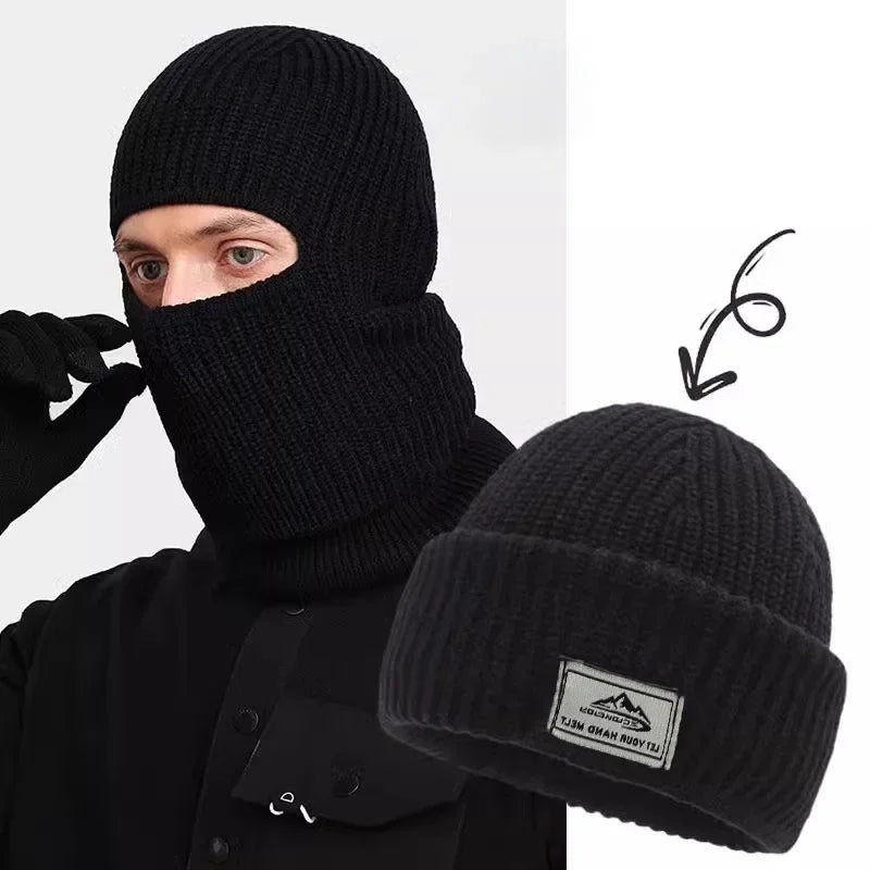 2 in1 Beanie Hats balaclava