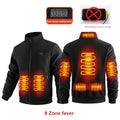 Heated fleece jacket