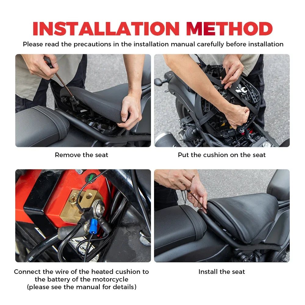 12V Heated Seat Cover motorbike