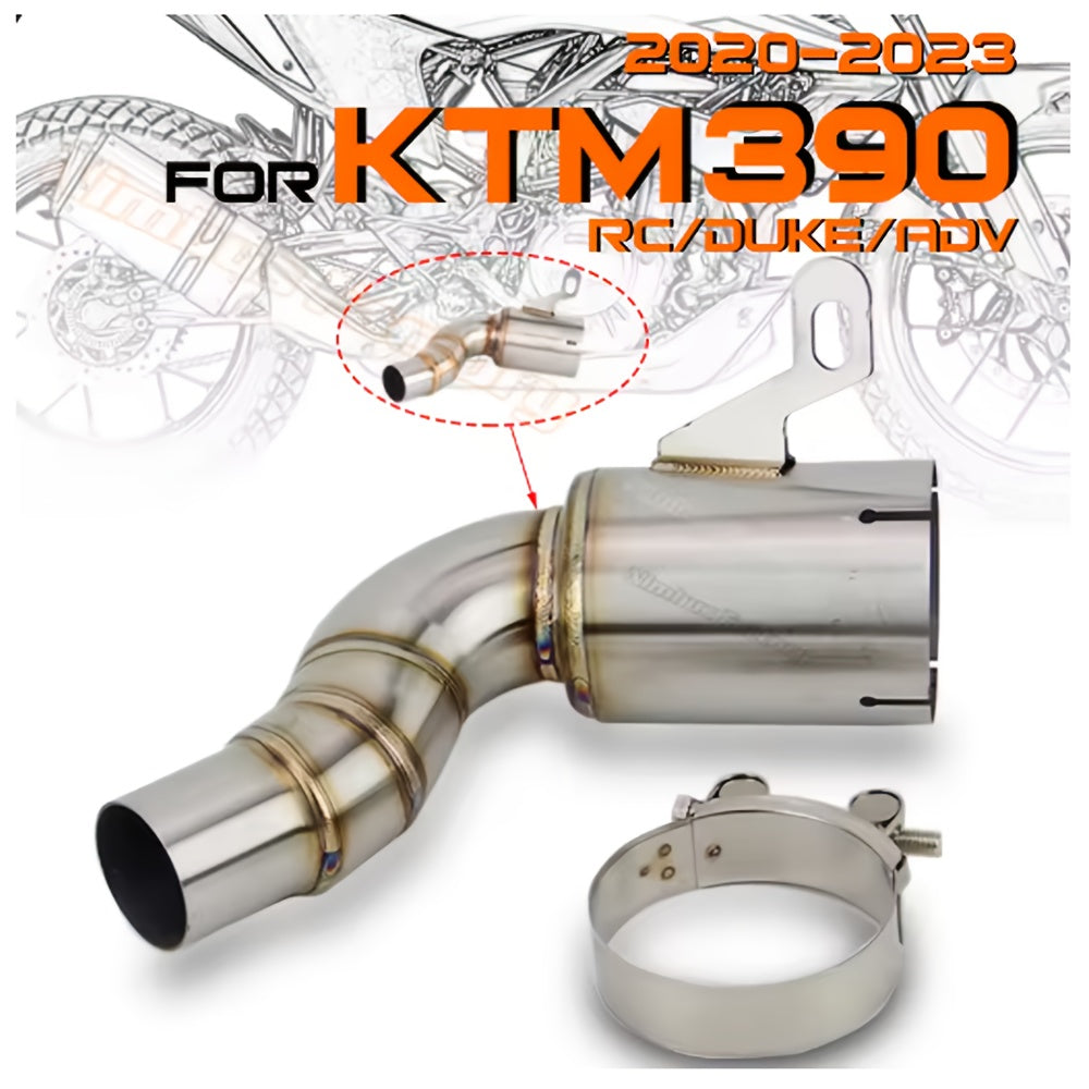 KTM DUKE/RC exhaust pipe mid section high flow 125/390 2020 2021 2022 2023